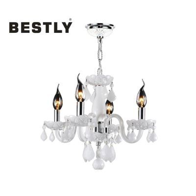 Kristalli Avize yillik Oq marjonlarni lampalar